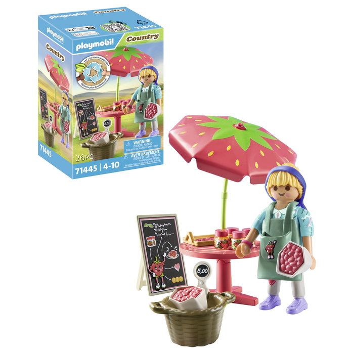 Playmobil 71445 Country - Marmeladenstand - Set de Juguete de Acción y Aventura con 26 Piezas, Multicolor, Recomendado a partir de 4 años