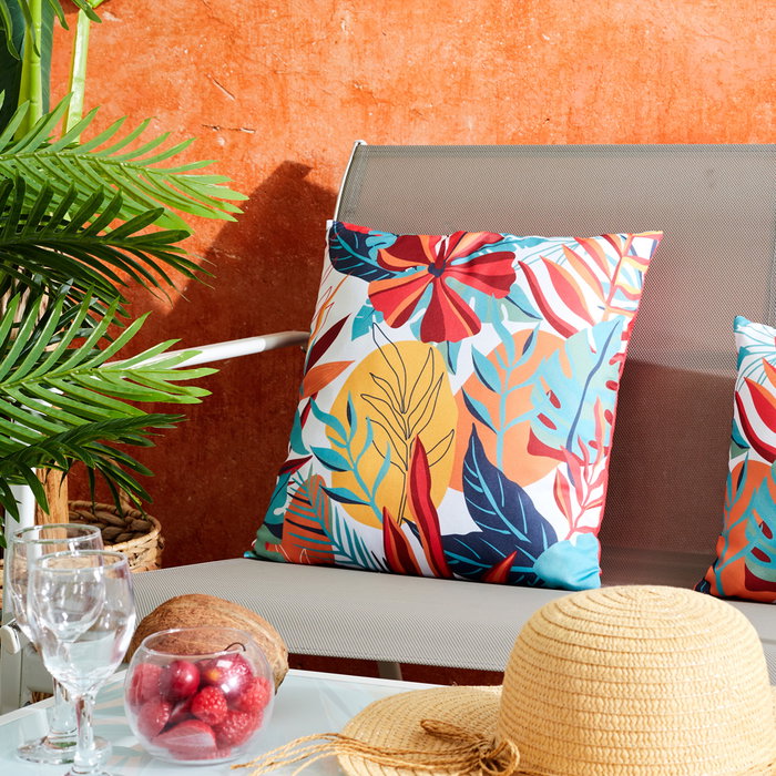 Home Deco Factory Cojín Hidrófugo 40x40 Paradis Exotiqu