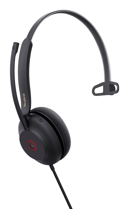 Yealink UH37 Mono UC Auriculares de Diadema Monoaurales USB Type-C/Type-A Negro