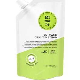 Mimare Acondicionador Método Curly Co Wash 480ml Limpia y Acondiciona Cabello Ondulado y Rizado