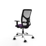 PIQUERAS Y CRESPO Silla de oficina Motilla con mecanismo Sincro, Morado y Blanco