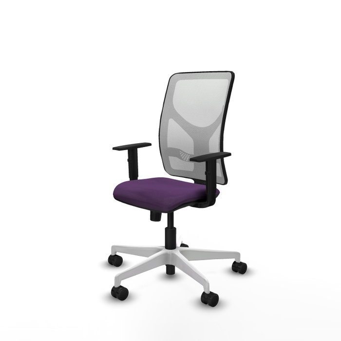 PIQUERAS Y CRESPO Silla de oficina Motilla con mecanismo Sincro, Morado y Blanco PIQUERAS Y CRESPO Silla de oficina Motilla con mecanismo Sincro, Morado y Blanco