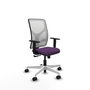 PIQUERAS Y CRESPO Silla de oficina Motilla con mecanismo Sincro, Morado y Blanco