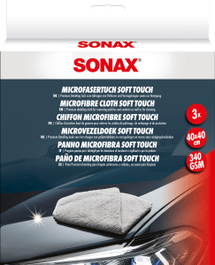 SONAX Soft Touch Mikrofasertücher 3 unidades