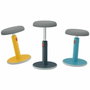 LEITZ Ergo Cosy Active Taburete de Asiento Acolchado Gris y Amarillo