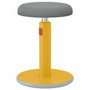 LEITZ Ergo Cosy Active Taburete de Asiento Acolchado Gris y Amarillo