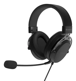 Genesis Toron 301 Auriculares Gaming Alámbricos Diadema Circumaurales con Micrófono Boom, 53mm, 20-20000 Hz, 32Ω, 3.5mm, Cable Extraíble 1m, Color Negro