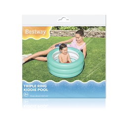 Bestway Piscina Hinchable Infantil 3 Aros Color Surtido 70x30 cm +2 Años Jardin 51033