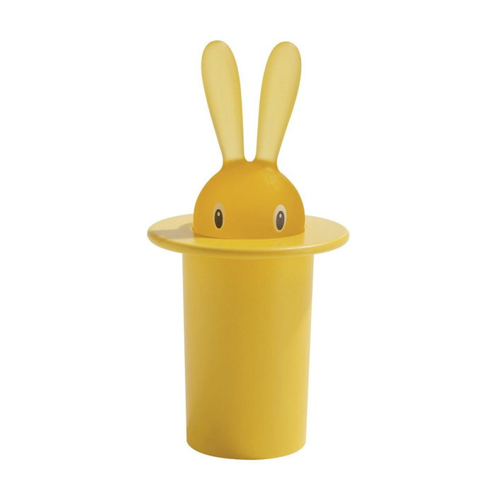 Alessi ASG16 Magic Bunny Palillero de Resina Termoplástica Amarillo Diseñado por Stefano Giovannoni para Servir Aperitivos Alessi ASG16 Magic Bunny Palillero de Resina Termoplástica Amarillo Diseñado por Stefano Giovannoni para Servir Aperitivos