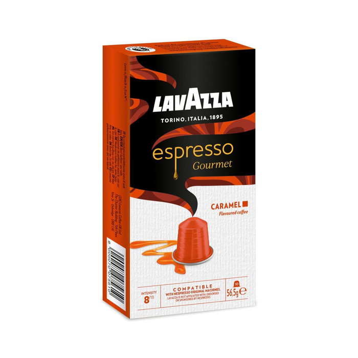 Lavazza Espresso Gourmet Caramel para cafeteras Nespresso, caja de 10 Lavazza Espresso Gourmet Caramel para cafeteras Nespresso, caja de 10