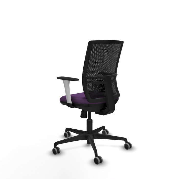 PIQUERAS Y CRESPO Silla de oficina Yunquera con mecanismo Sincro Morada