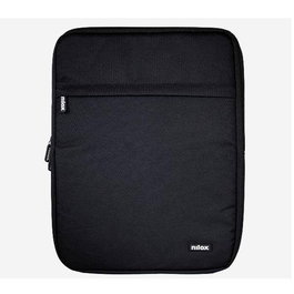 Nilox SLEEVE 17.3 NEGRA - Funda Sleeve acolchada para portátil o tablet hasta 43.9 cm (17.3"), color Negro, compartimento para accesorios, Poliéster