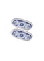 Hermia ODL0011 Juego de 2 Platos de Cerámica Amarillos 21x12x2 cm