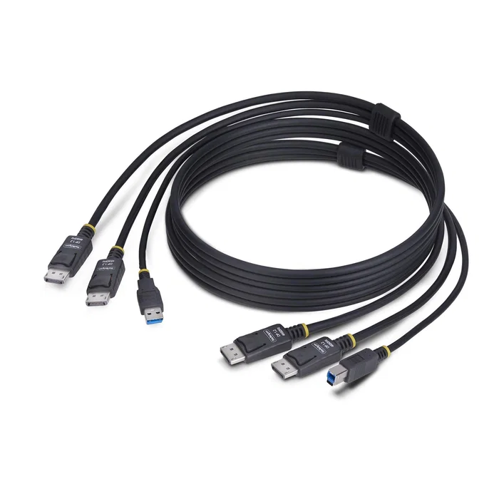StarTech.com Cable KVM DisplayPort Doble Pantalla USB 5Gbps 1.8m 4K 60Hz StarTech.com Cable KVM DisplayPort Doble Pantalla USB 5Gbps 1.8m 4K 60Hz