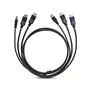Cable kvm displayport doble pantalla usb 5gbps de 1 8m