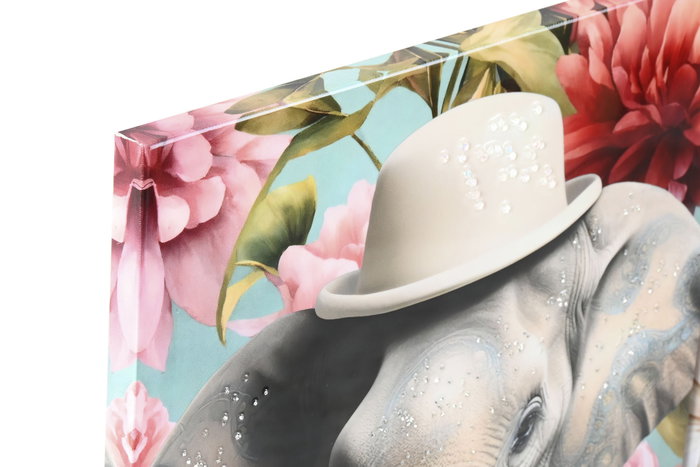 DKD Home Decor Cuadro Lienzo 40x1,8x60 Animales Flores Surtido de 4