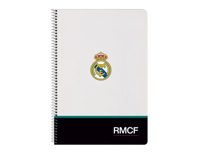 Safta Cuaderno Espiral Real Madrid 26/27 Folio 80 Hojas Safta Cuaderno Espiral Real Madrid 26/27 Folio 80 Hojas