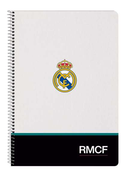 Safta Cuaderno Espiral Real Madrid 26/27 Folio 80 Hojas Safta Cuaderno Espiral Real Madrid 26/27 Folio 80 Hojas