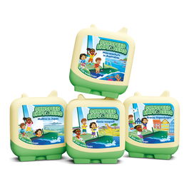 Tonies Tonies Clever Tonies The Sunspeed Explorers Set Juguete Musical con 4 Tonies 11002635, 5+ Anos, 129 min, Aleman, para Toniebox, Plastico