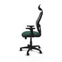 PIQUERAS Y CRESPO Alocén Silla de Oficina Sincro Verde Botella con Malla Negra