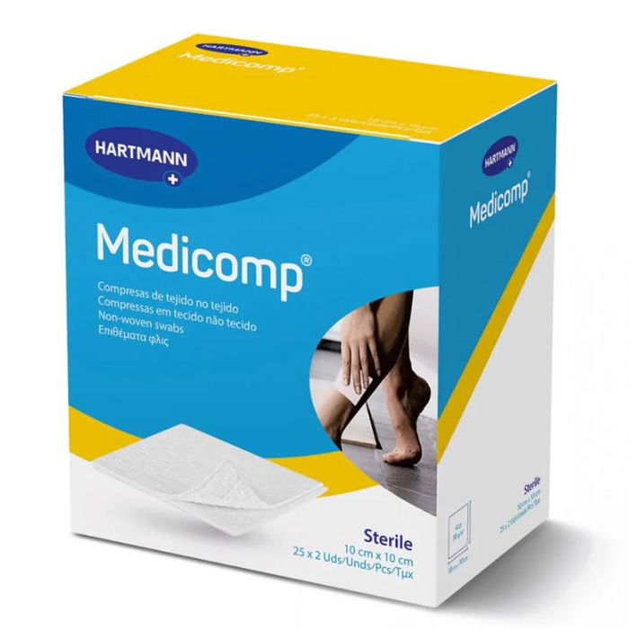 MEDICOMP Compresas Esteriles 10x10cm Pack 2un