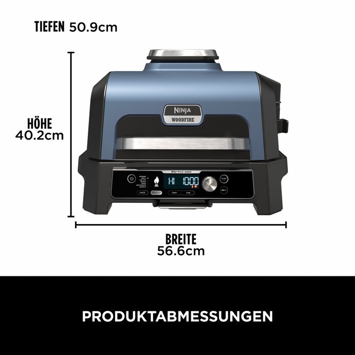 Ninja Woodfire Pro Connect XL OG901EU Barbacoa Eléctrica de Exterior