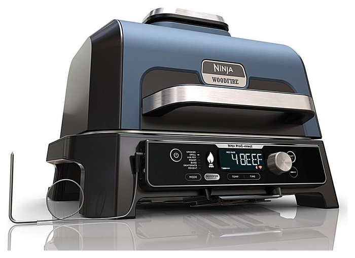 Ninja Woodfire Pro Connect XL OG901EU - Parrilla eléctrica de exterior con ahumador y freidora de aire Ninja Woodfire Pro Connect XL OG901EU - Parrilla eléctrica de exterior con ahumador y freidora de aire