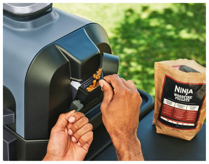 Ninja Woodfire Pro Connect XL OG901EU - Parrilla eléctrica de exterior con ahumador y freidora de aire Ninja Woodfire Pro Connect XL OG901EU - Parrilla eléctrica de exterior con ahumador y freidora de aire