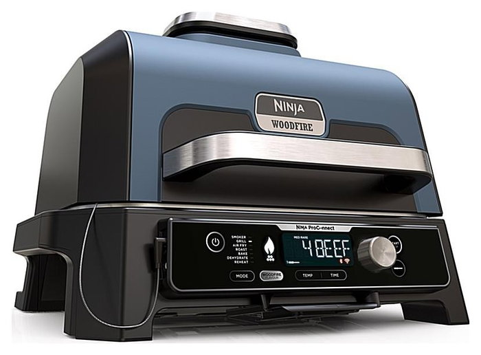Ninja Woodfire Pro Connect XL OG901EU - Parrilla eléctrica de exterior con ahumador y freidora de aire Ninja Woodfire Pro Connect XL OG901EU - Parrilla eléctrica de exterior con ahumador y freidora de aire