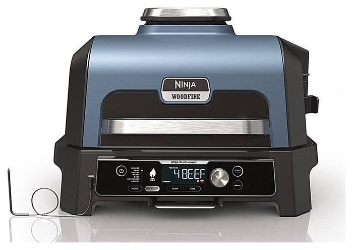 Ninja Woodfire Pro Connect XL OG901EU - Parrilla eléctrica de exterior con ahumador y freidora de aire Ninja Woodfire Pro Connect XL OG901EU - Parrilla eléctrica de exterior con ahumador y freidora de aire
