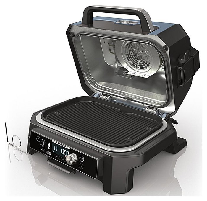 Ninja Woodfire Pro Connect XL OG901EU - Parrilla eléctrica de exterior con ahumador y freidora de aire Ninja Woodfire Pro Connect XL OG901EU - Parrilla eléctrica de exterior con ahumador y freidora de aire