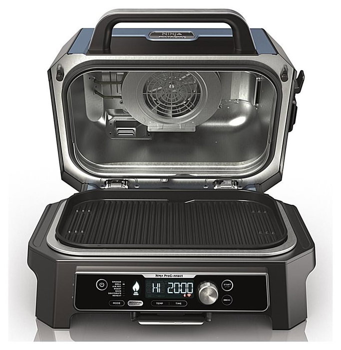 Ninja Woodfire Pro Connect XL OG901EU - Parrilla eléctrica de exterior con ahumador y freidora de aire Ninja Woodfire Pro Connect XL OG901EU - Parrilla eléctrica de exterior con ahumador y freidora de aire