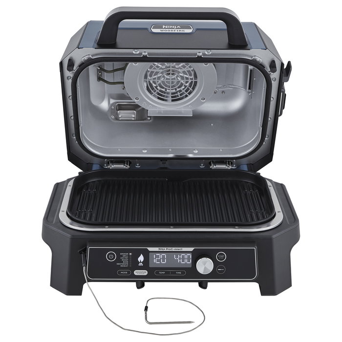 Ninja Woodfire Outdoor 11-in-1 Grill OG901EU, 1700W, Eléctrico, Negro