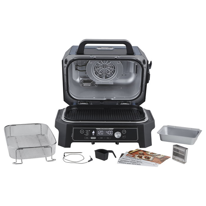 Ninja Woodfire Outdoor 11-in-1 Grill OG901EU, 1700W, Eléctrico, Negro