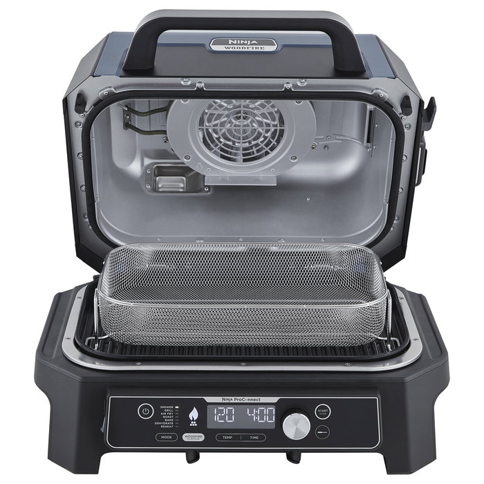 Ninja Woodfire Outdoor 11-in-1 Grill OG901EU, 1700W, Eléctrico, Negro
