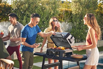 Ninja OG901EU Barbacoa Eléctrica de Exterior con Ahumador y Freidora de Aire ProConnect XL