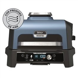 Ninja OG901EU Barbacoa Eléctrica de Exterior con Ahumador y Freidora de Aire ProConnect XL