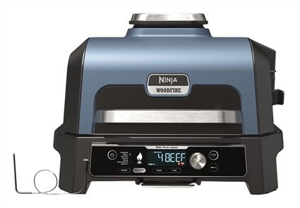 Ninja OG901EU Barbacoa Eléctrica de Exterior con Ahumador y Freidora de Aire ProConnect XL