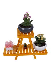 Aberto Design 212-S Jardinera de Madera Negro 50x70x24 cm con Diseño Especial
