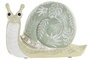 DKD Home Decor Figura de Caracol Verde en Resina