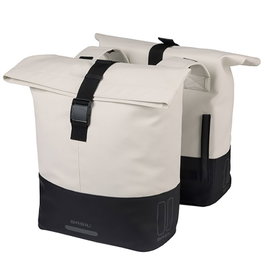 Basil Alforjas Cove DB - Bolsa doble PET reciclado impermeable 28-32L con reflectantes