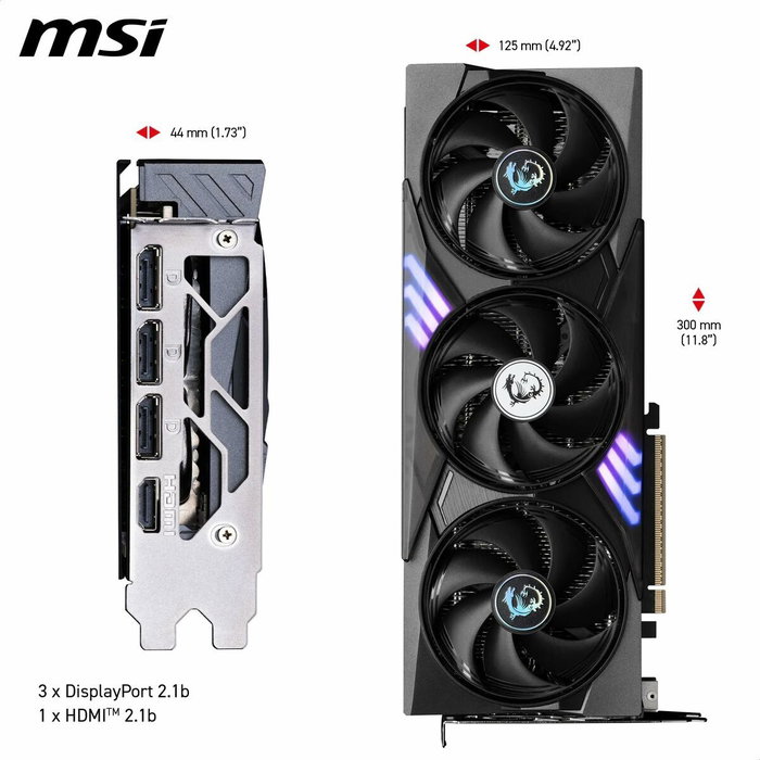 MSI GeForce RTX 5060 TI 16G TRIO OC 16 GB GDDR7