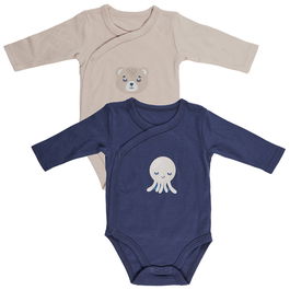 Tom et Zoe Juego de 2 Bodys 0-3 Meses Puericultura