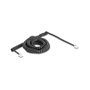 DeLOCK 90227 Cable telefónico en espiral RJ11 a RJ11 negro 10 m