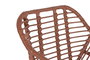 DKD Home Decor Silla Terraza Y Jardin Terracota Blanco 62 x 81 x 57 cm (2 Unidades) Ratan Sintetico Hierro Galvanizado