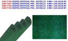 Césped artificial 6 mm rollo 1,00 x 25,00 mt