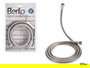 Berilo Manguera de Ducha de Metal de 1,5 m, Efecto Lluvia, Rosca Universal 1-2, Color Plata, Dimensiones 14x4x14 cm (Set de 24)