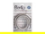 Berilo Manguera de Ducha de Metal de 1,5 m, Efecto Lluvia, Rosca Universal 1-2, Color Plata, Dimensiones 14x4x14 cm (Set de 24)