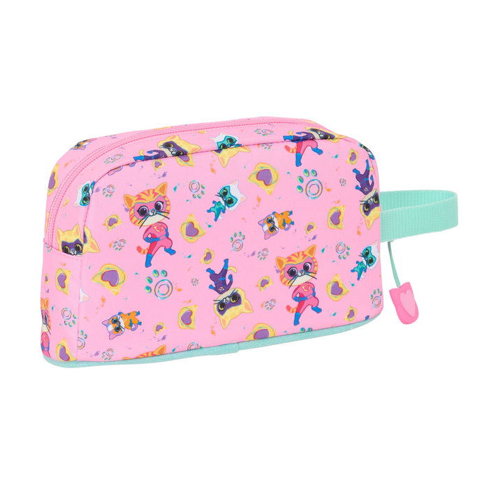 Portatodo SuperKitties Rosa Turquesa 21,5 x 12 x 6,5 cm Portatodo SuperKitties Rosa Turquesa 21,5 x 12 x 6,5 cm