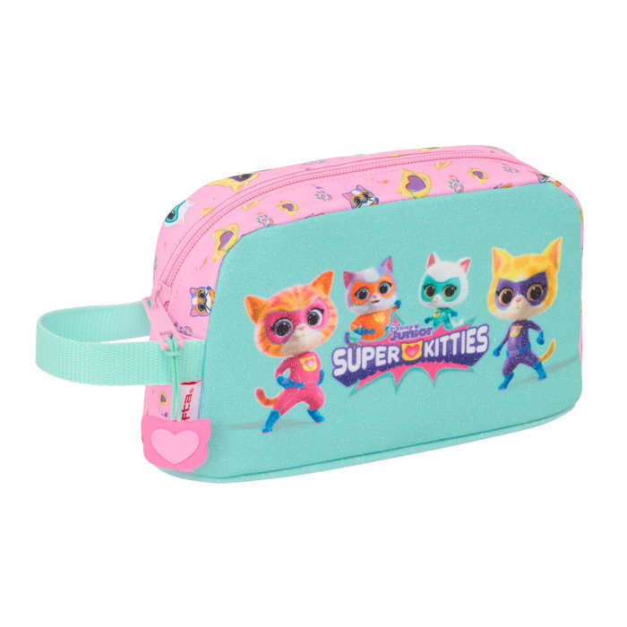 Portatodo SuperKitties Rosa Turquesa 21,5 x 12 x 6,5 cm Portatodo SuperKitties Rosa Turquesa 21,5 x 12 x 6,5 cm